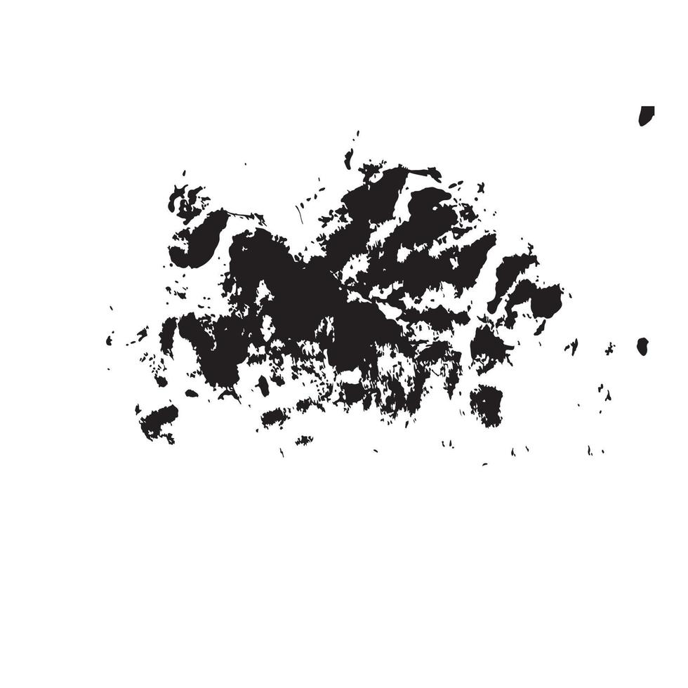 Black Abstract Brush Made Using Real Ink vector