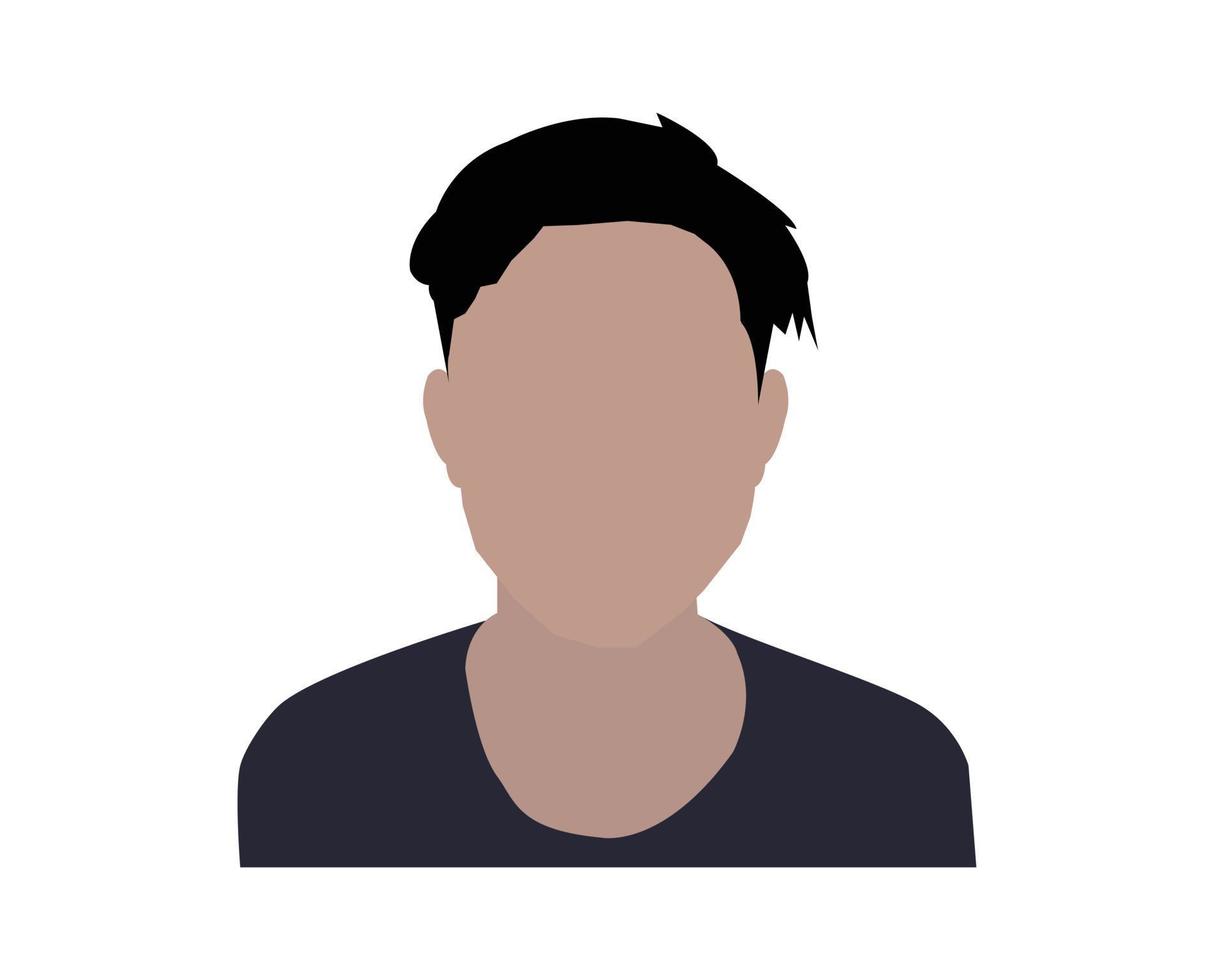 Simple Man Flat Icon vector