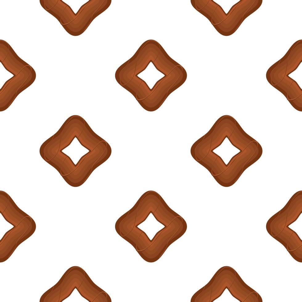 Pattern homemade cookie different taste in pastry biscuit vector