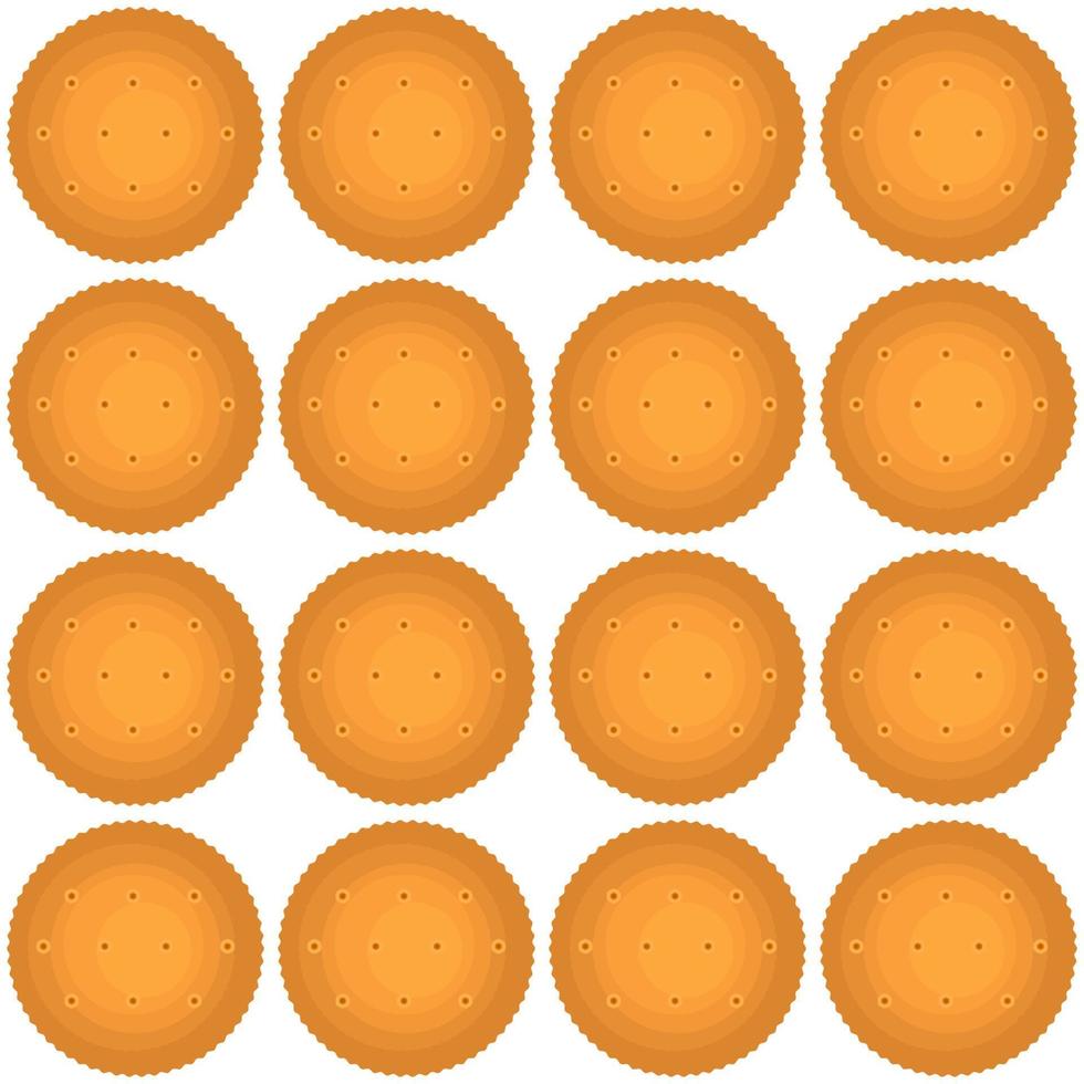 Pattern homemade cookie different taste in pastry biscuit vector