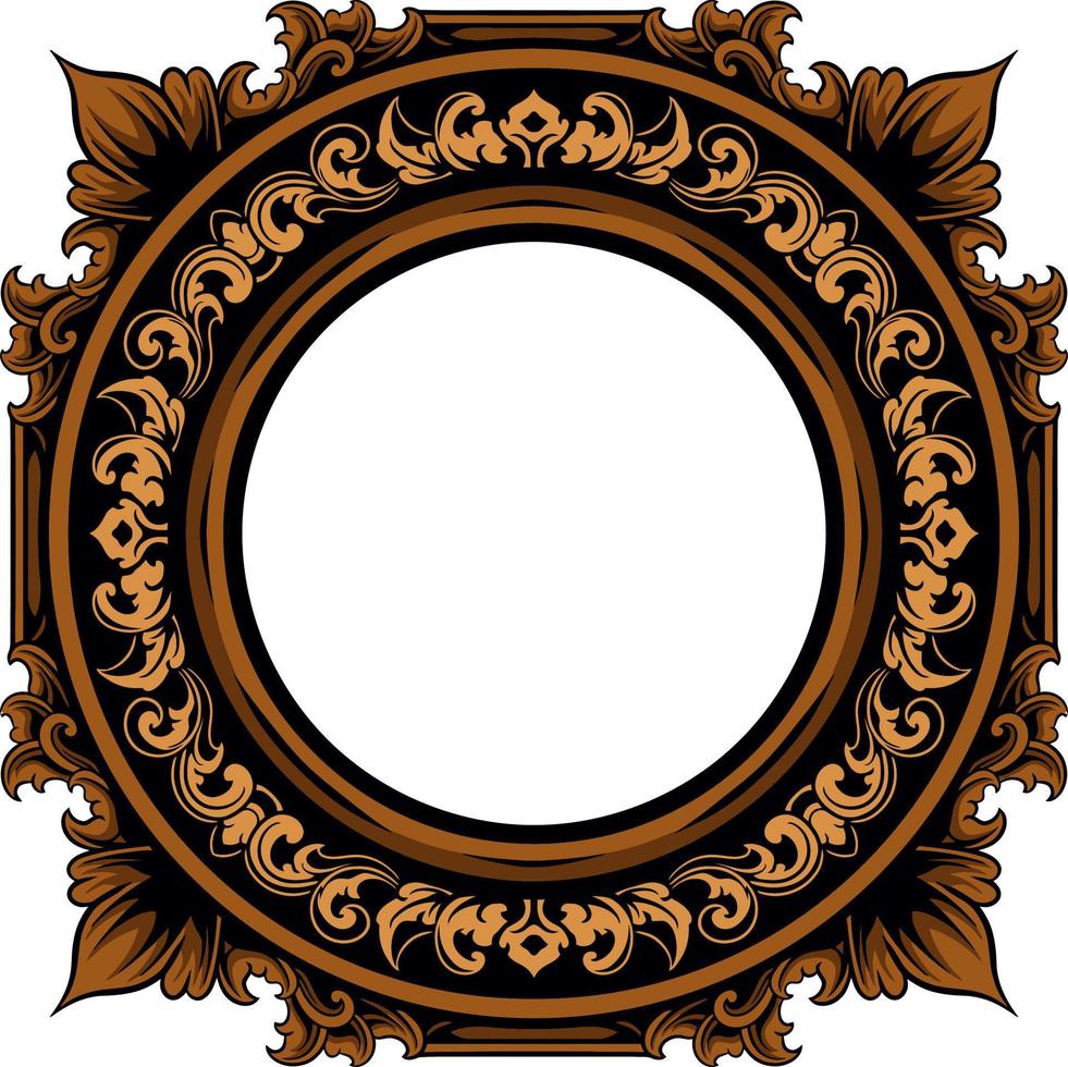 Beautiful carved decorative ornaments Vector design for elements