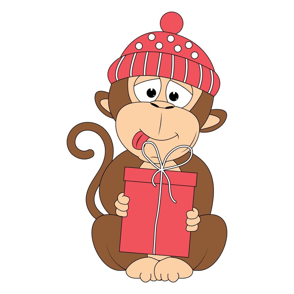 cute monkey animal cartoon graphic vector