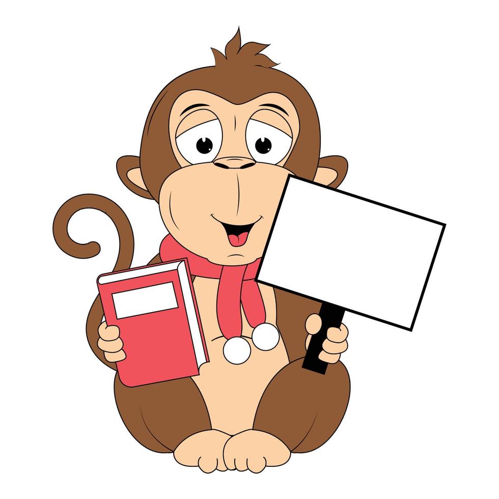 cute monkey animal cartoon graphic vector