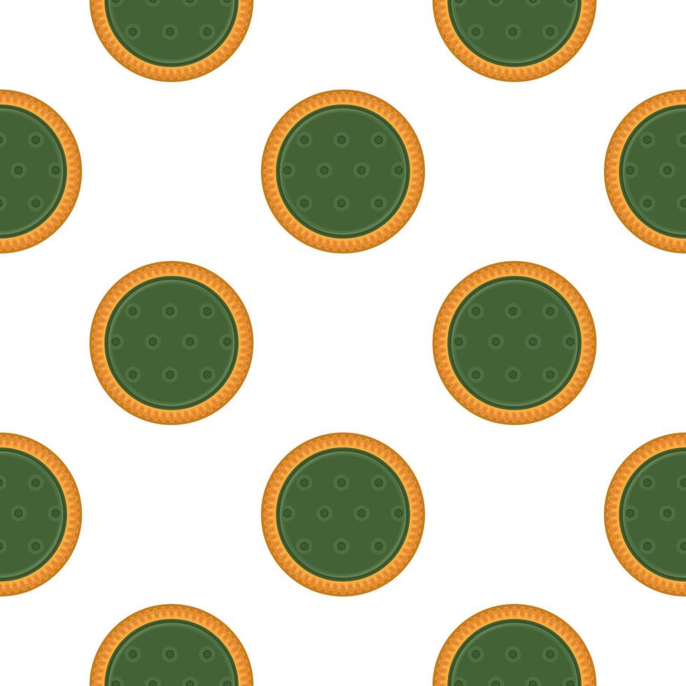 Pattern homemade cookie different taste in pastry biscuit vector