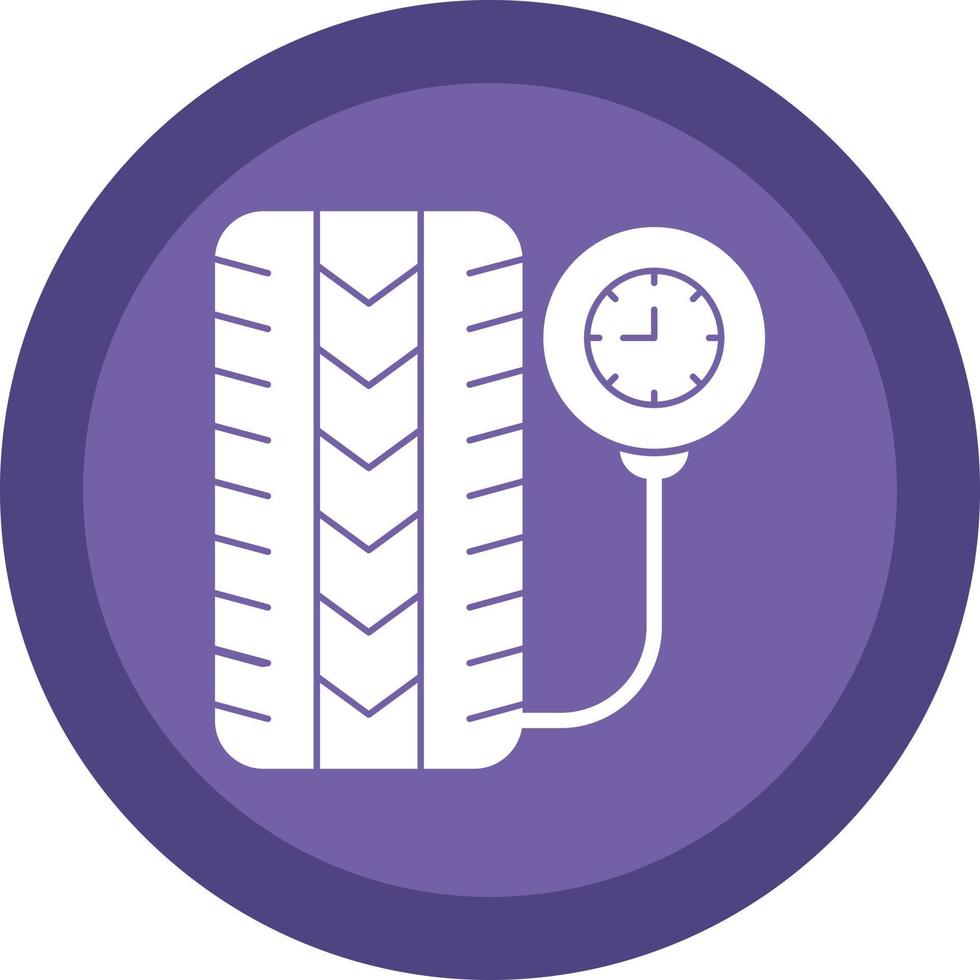 Tire Pressure Vector Icon Design