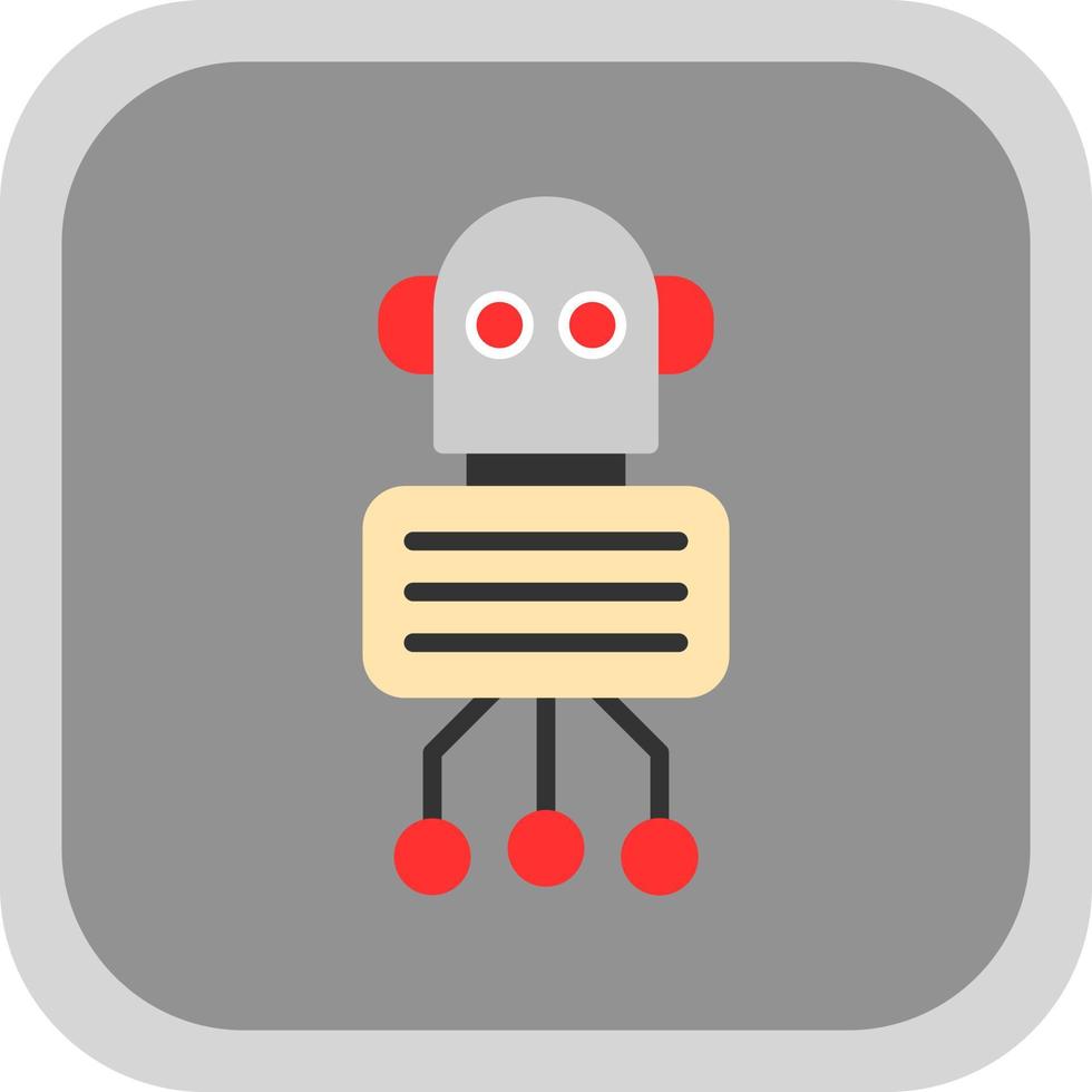 Nano Robot Vector Icon Design