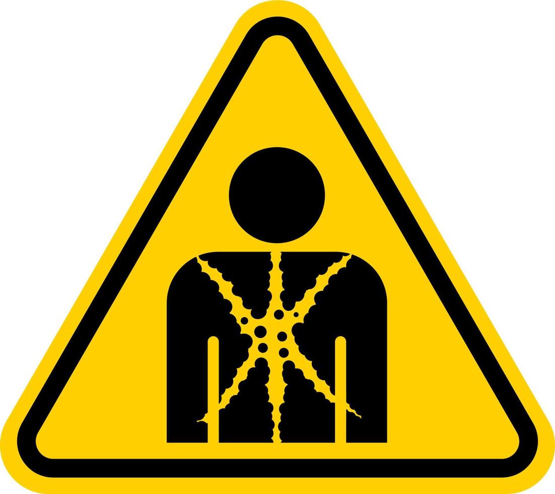 Substance or Mixture Presenting a Health Hazard Warning Label vector