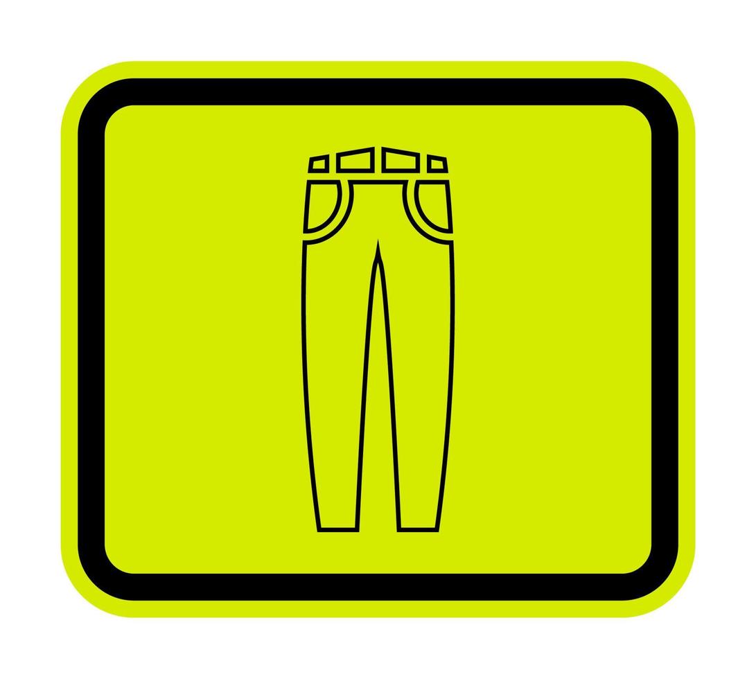 icono de vector de jeans aislado sobre fondo blanco