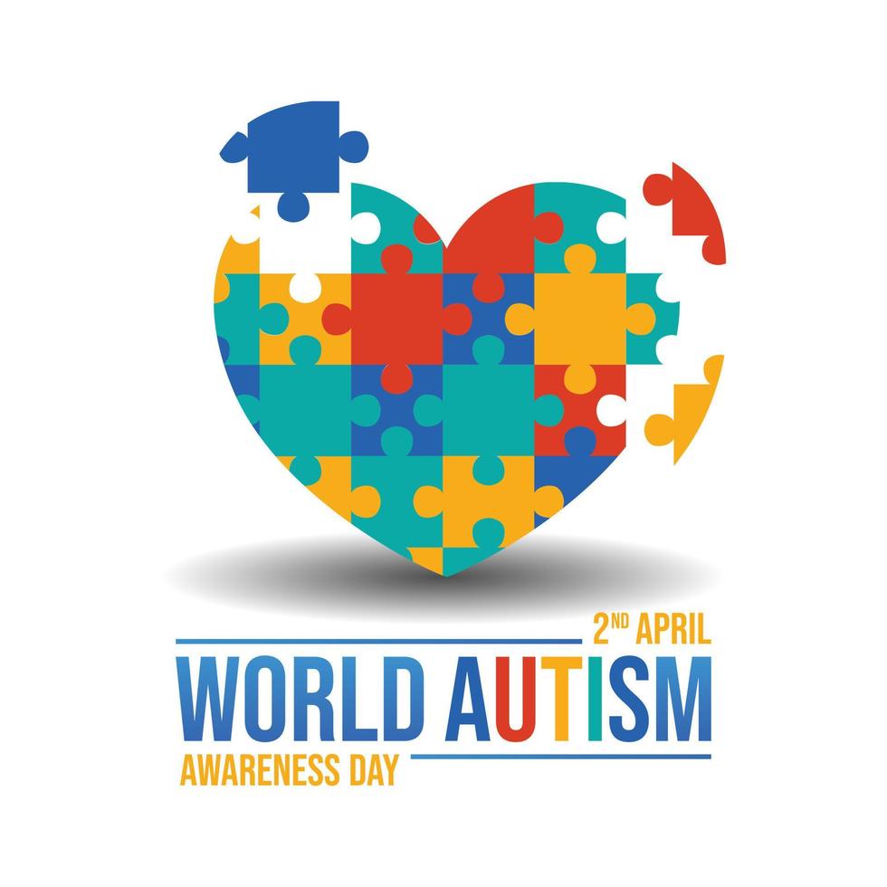 World autism awareness day. vector