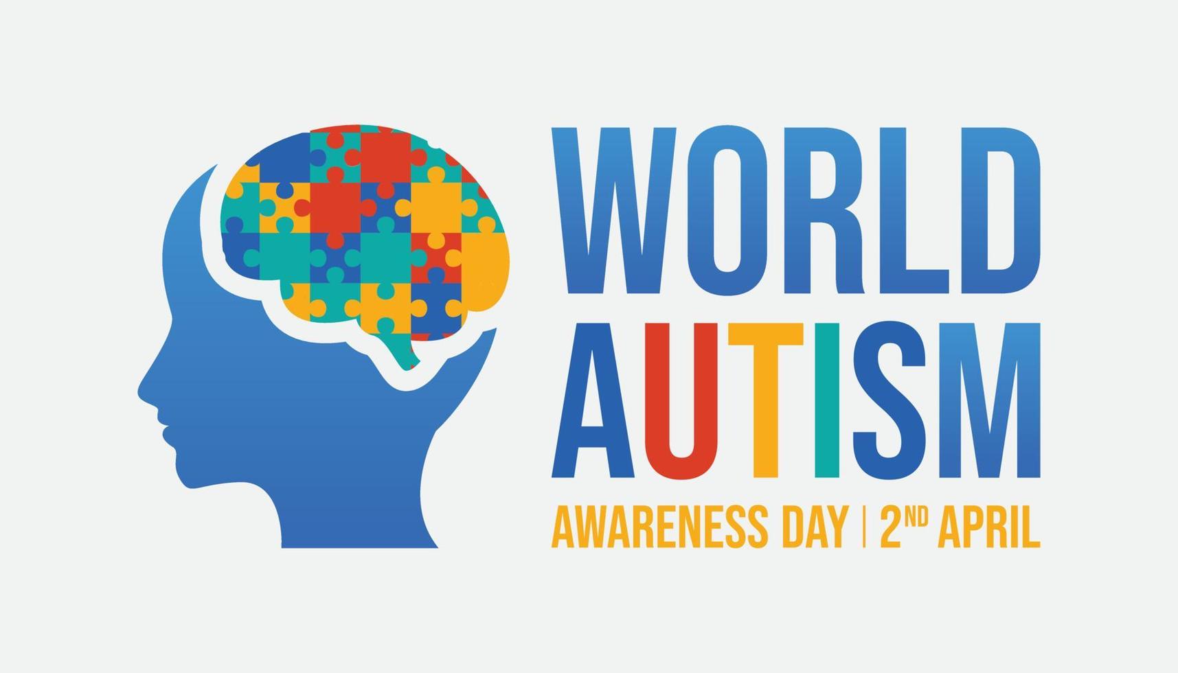 World autism awareness day. vector