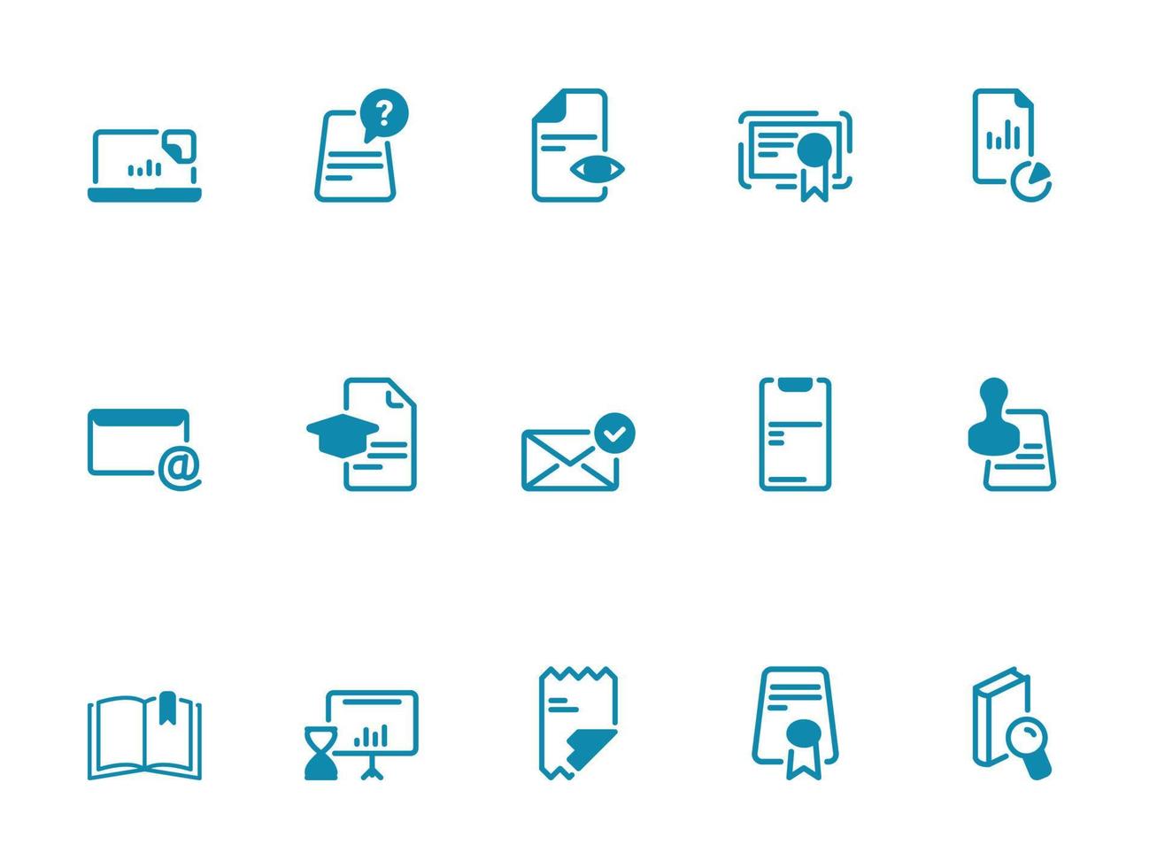 Simple vector icon on a theme files and documents