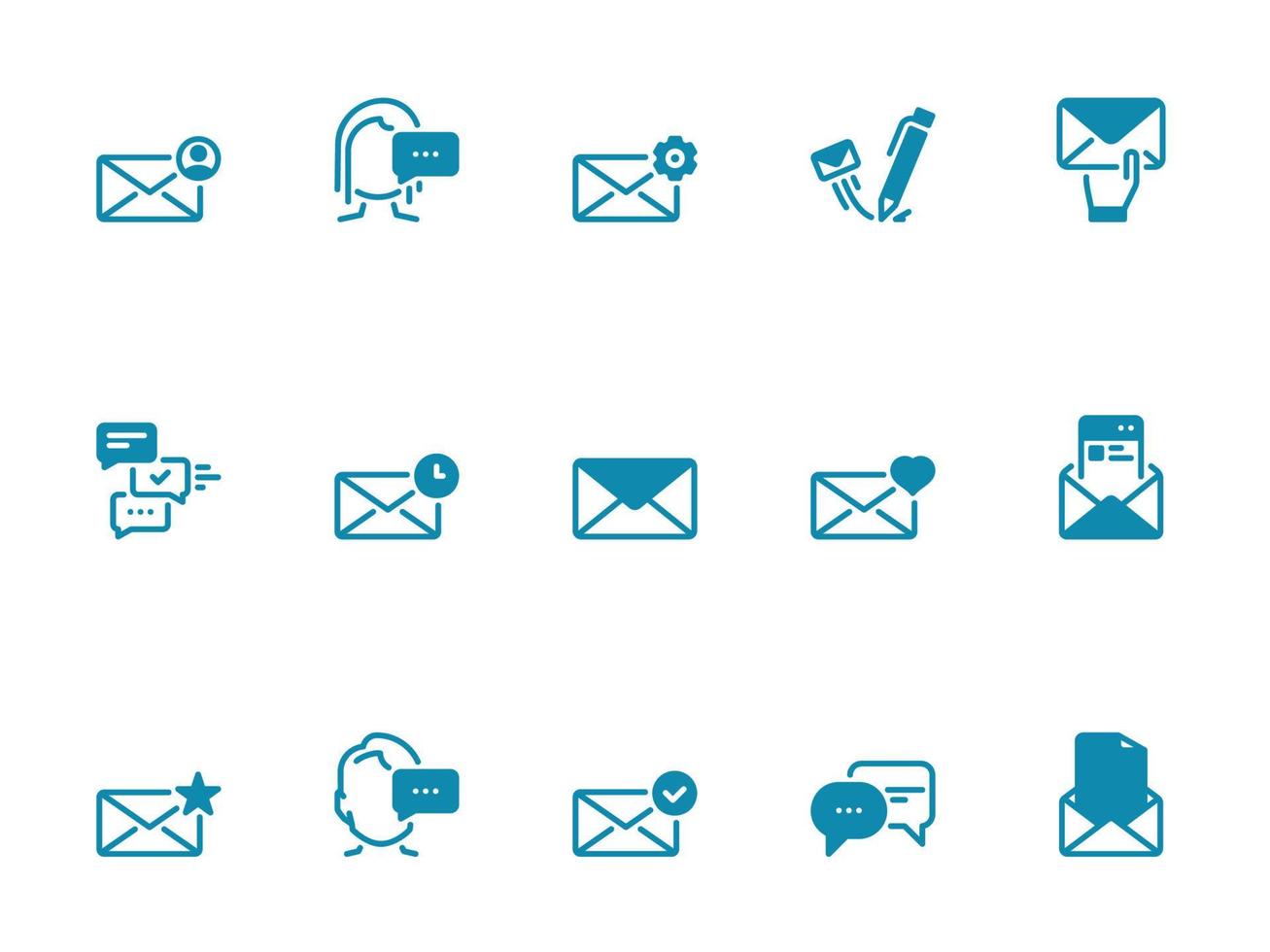 Simple vector icon on a theme message, mail, email