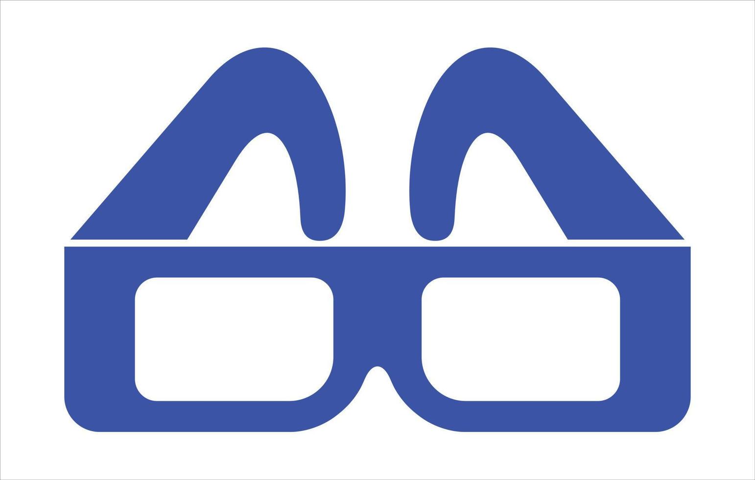 3d blue glasses 21336475 Vector Art at Vecteezy
