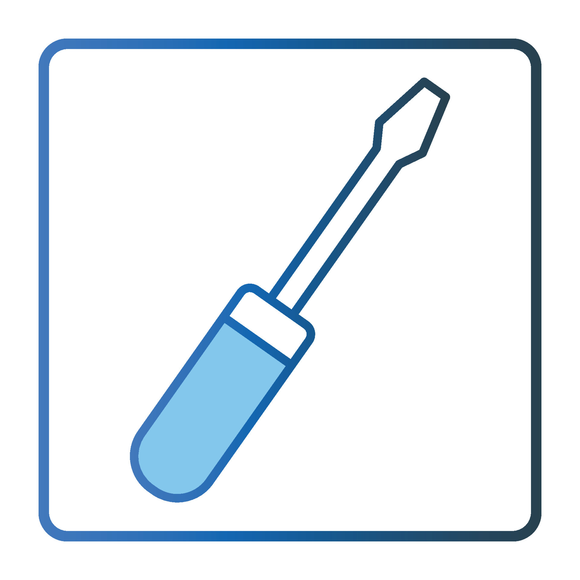 Screwdriver icon illustration. icon related to tool. Two tone icon