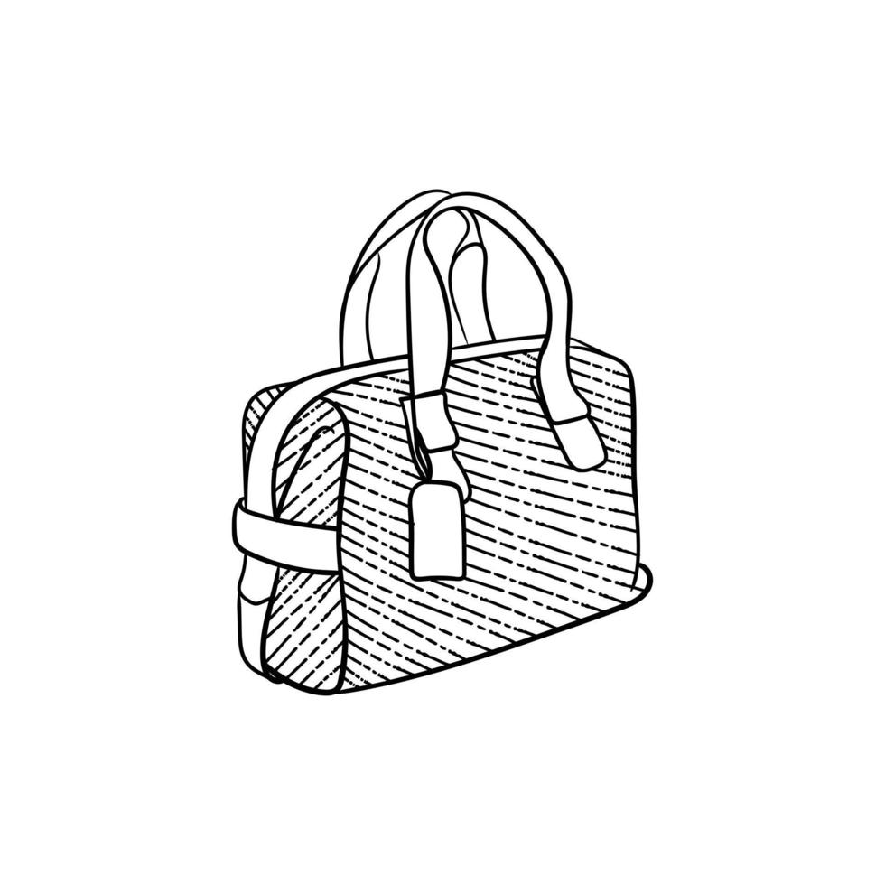 Handbag adventure vintage style creative design vector