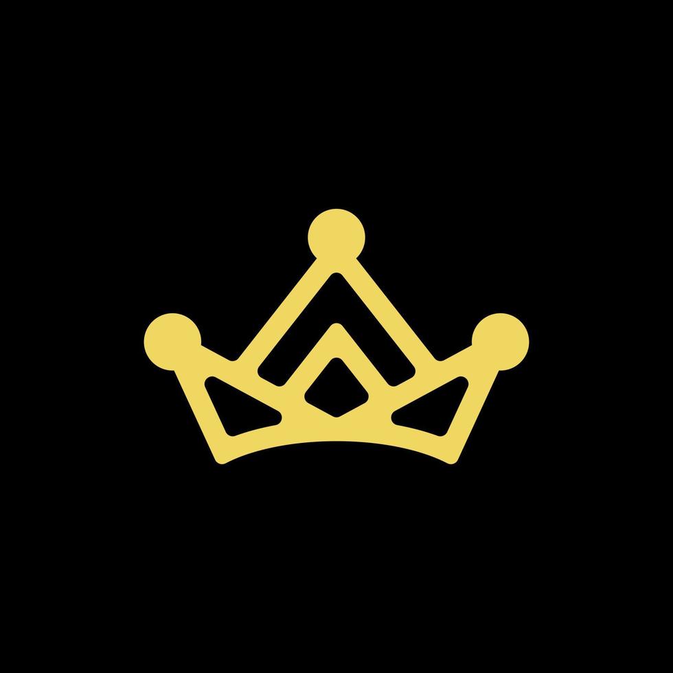 real corona elegante línea moderno creativo logo vector