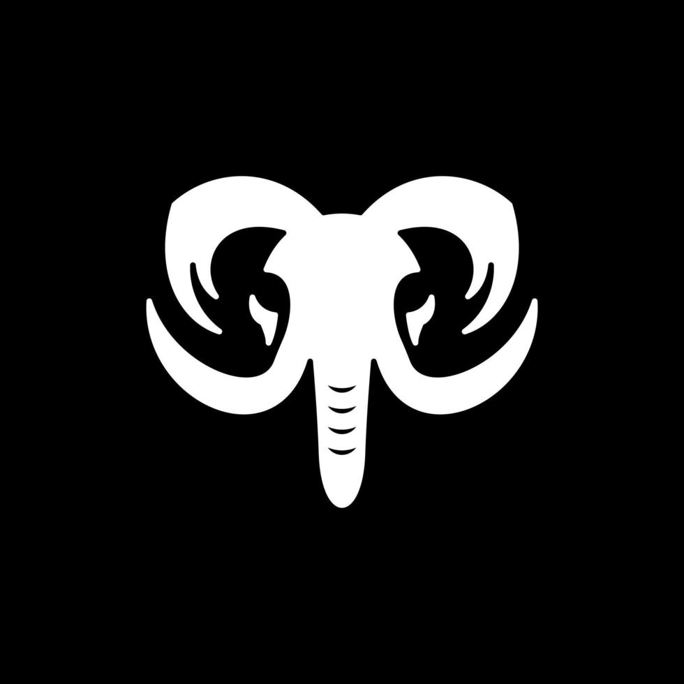 Animal face elephant modern creative logo vector