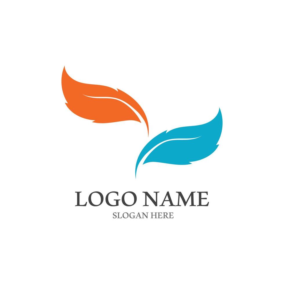 Tree leaf vector logo design, eco friendly concept