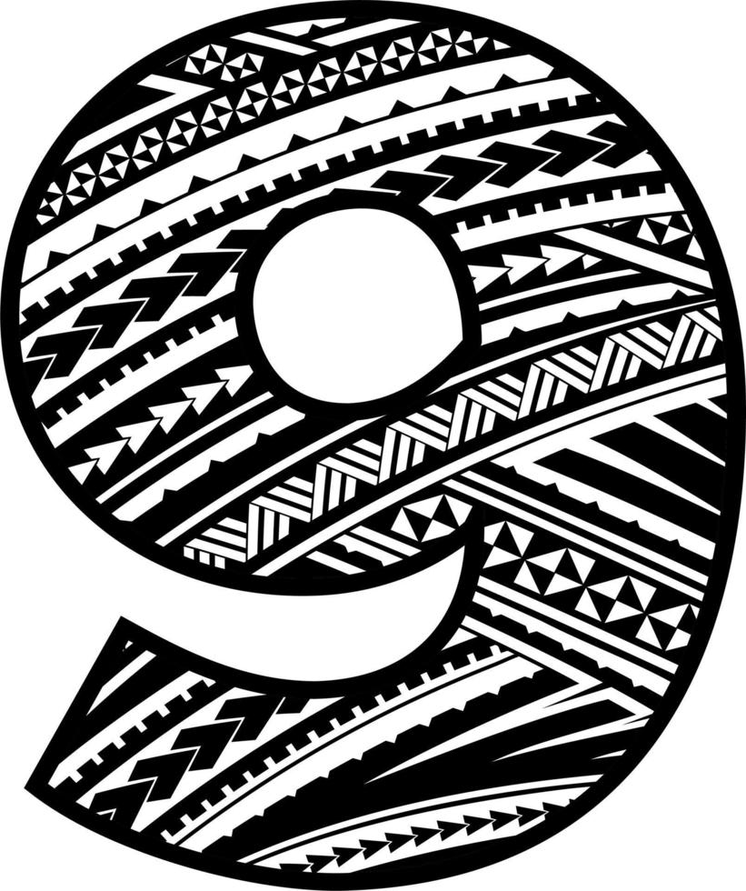 Maori Mandala ENGLISH Alphabet Letters vector