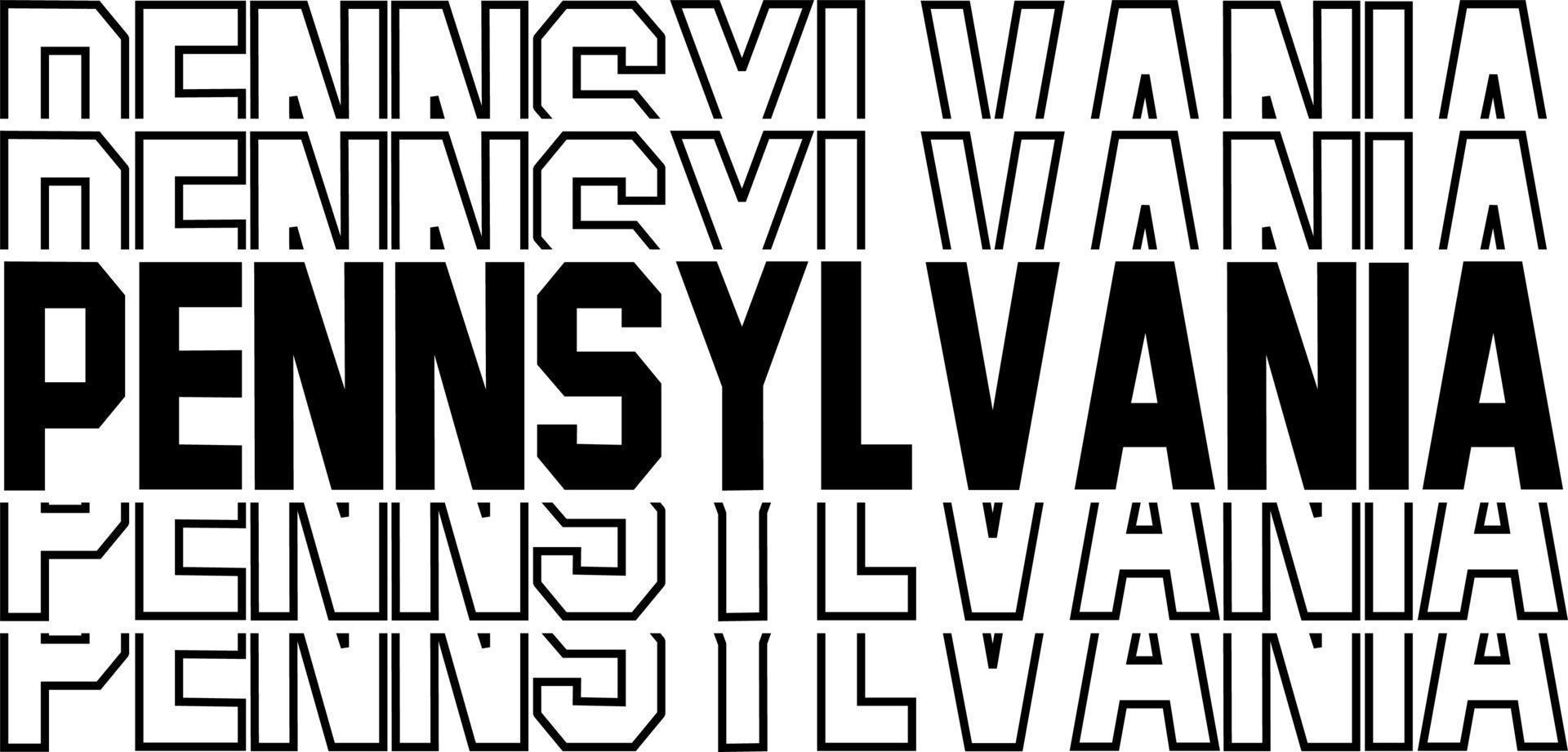 STACKED DESIGN USA STATE NAMES vector