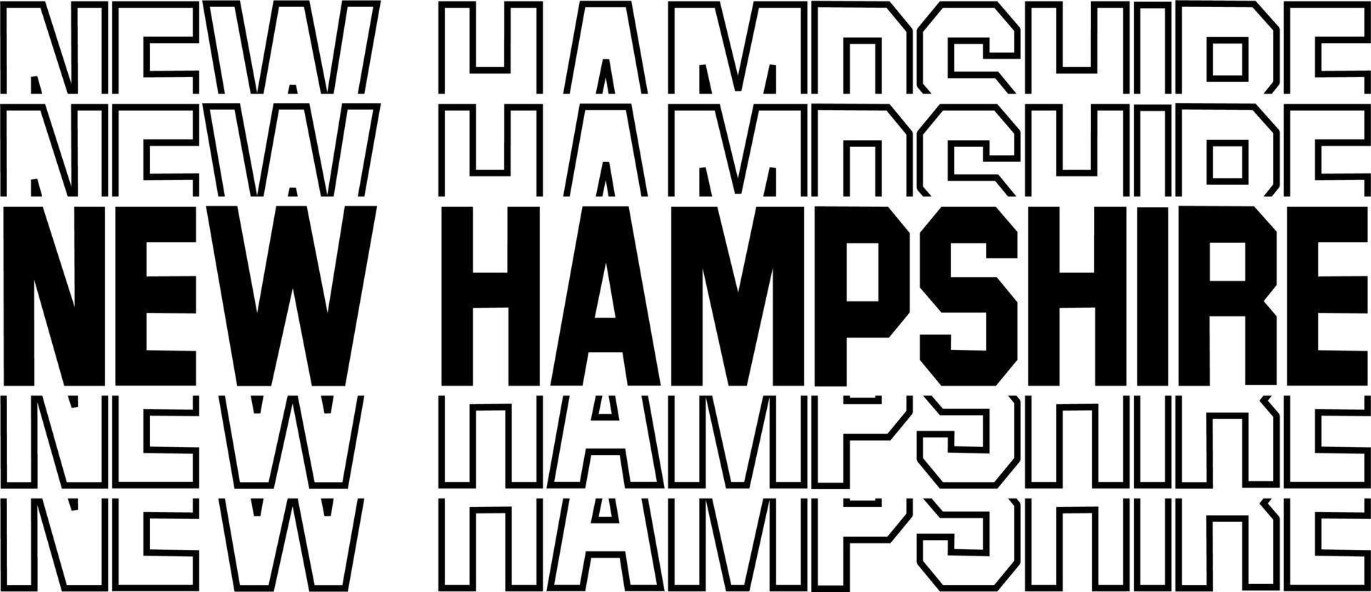 STACKED DESIGN USA STATE NAMES vector