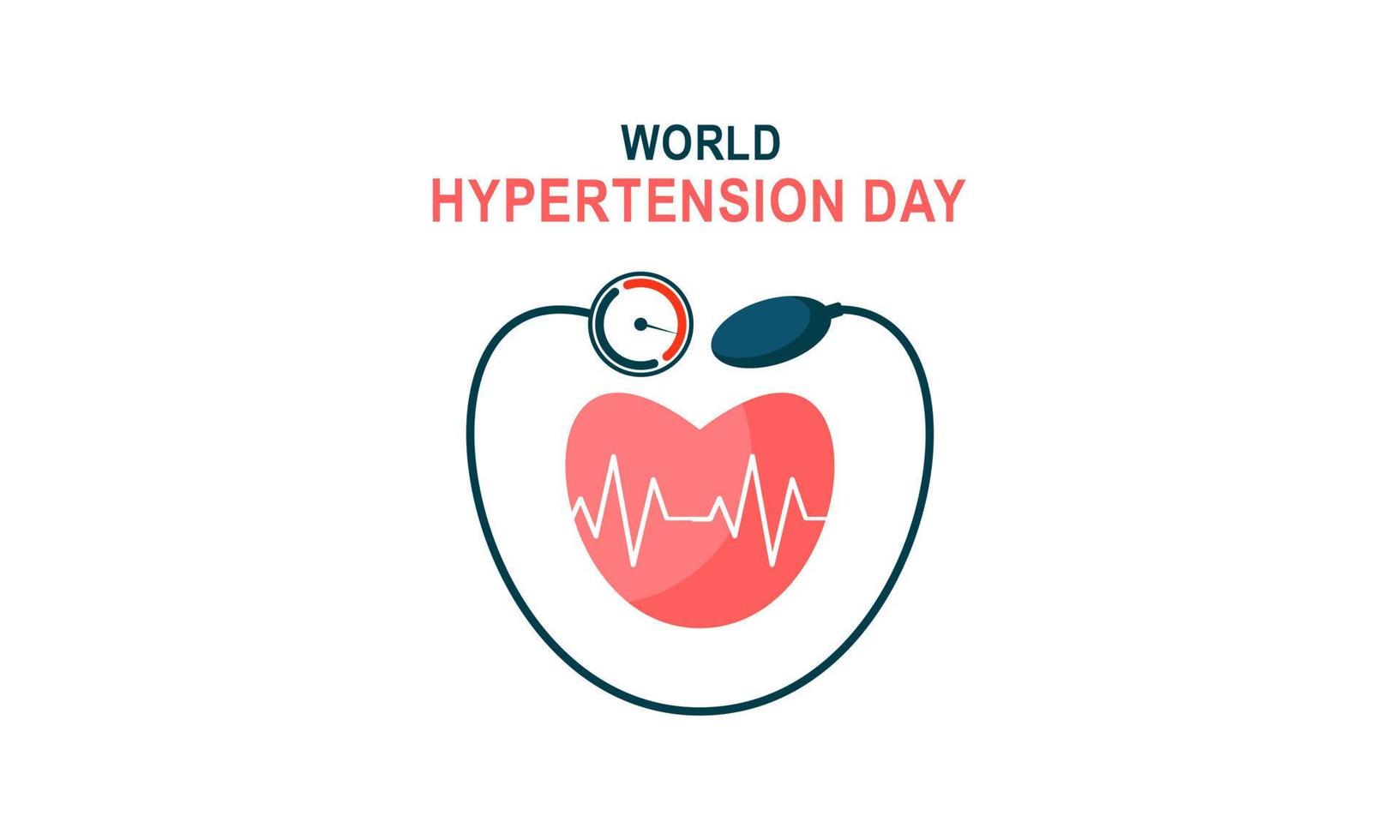 mundo hipertensión día ilustración vector