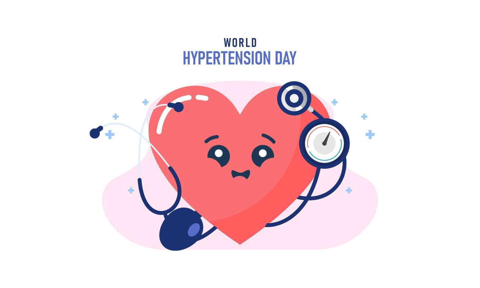 World hypertension day illustration vector