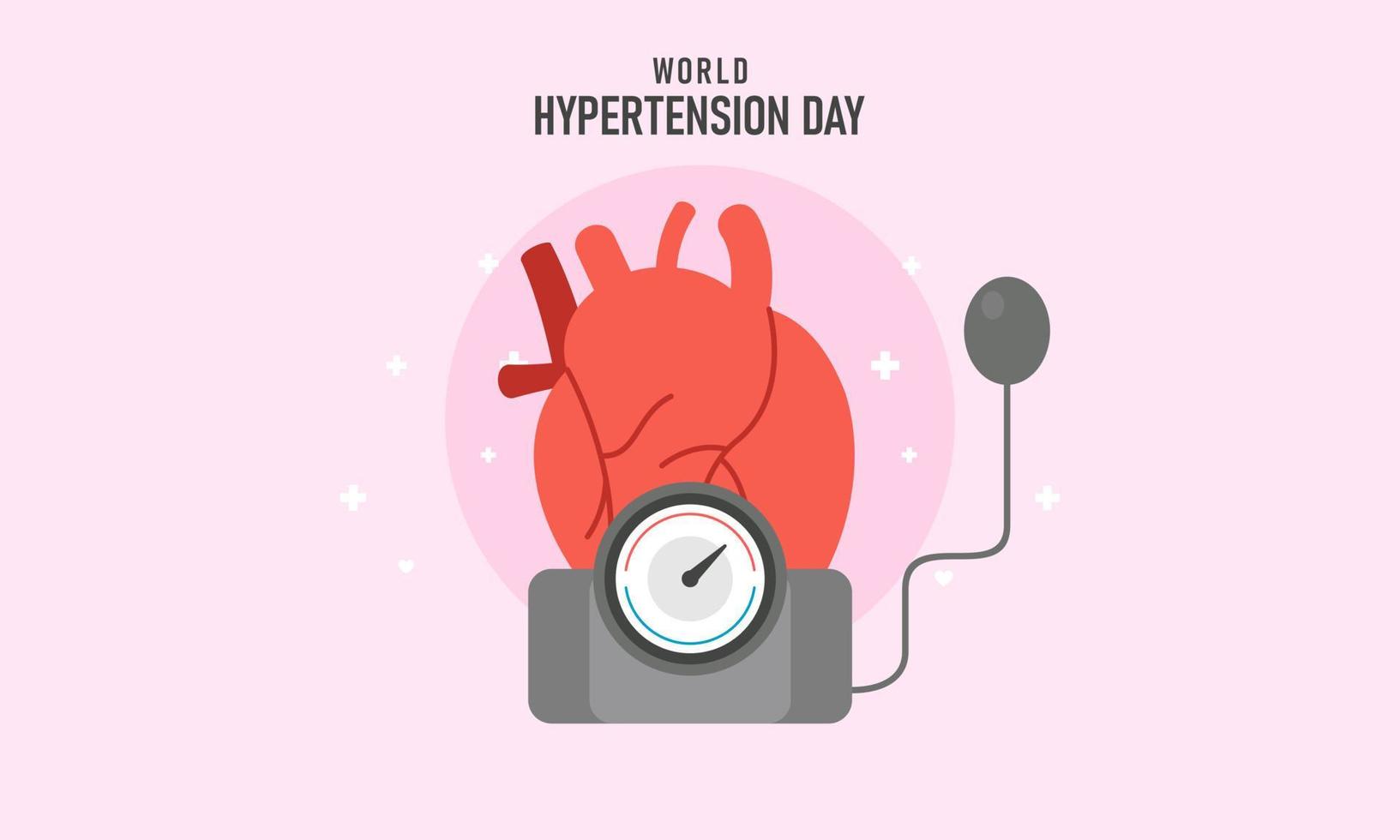 World hypertension day illustration vector