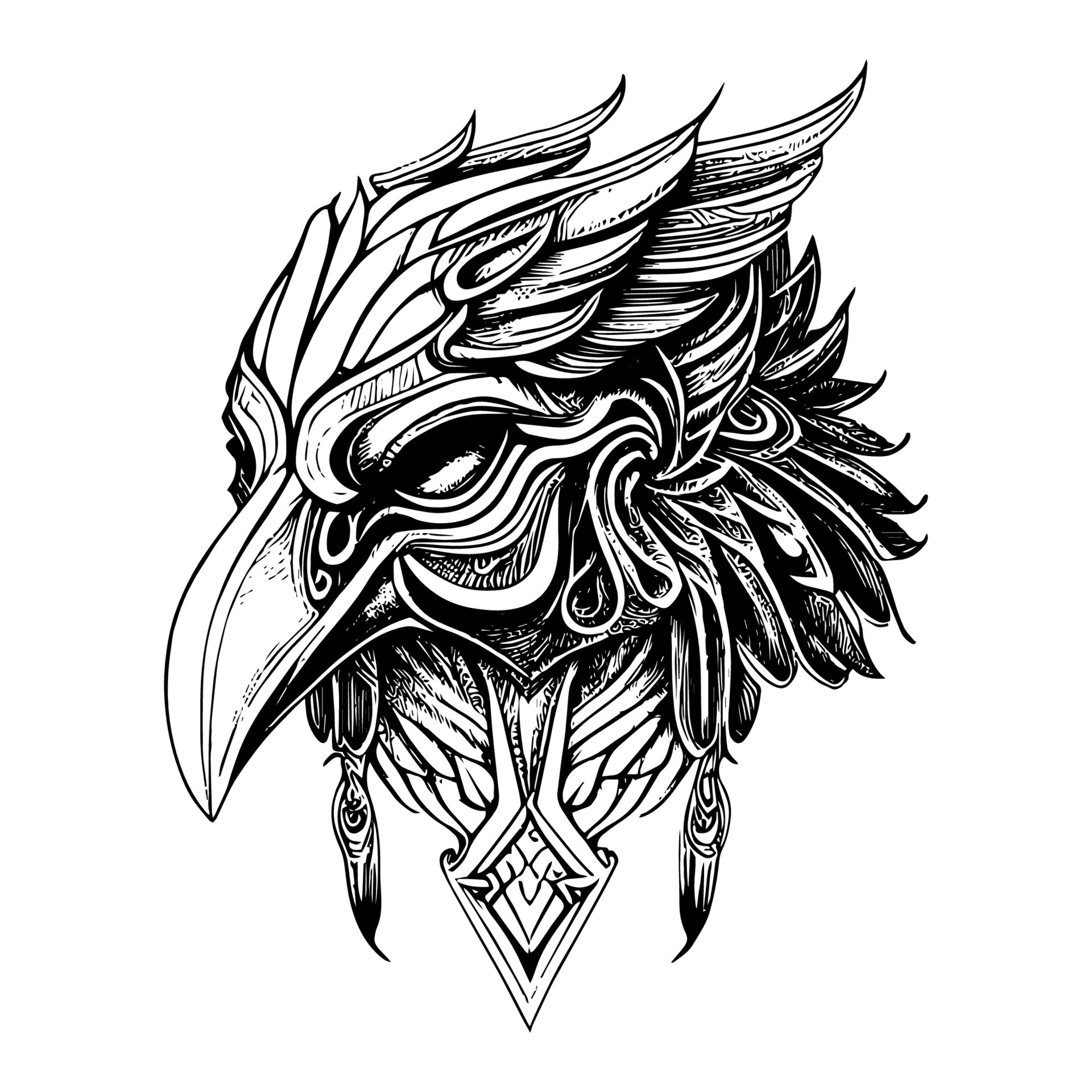 Eagle Tribal Tattoo design is a powerful and majestic symbol of