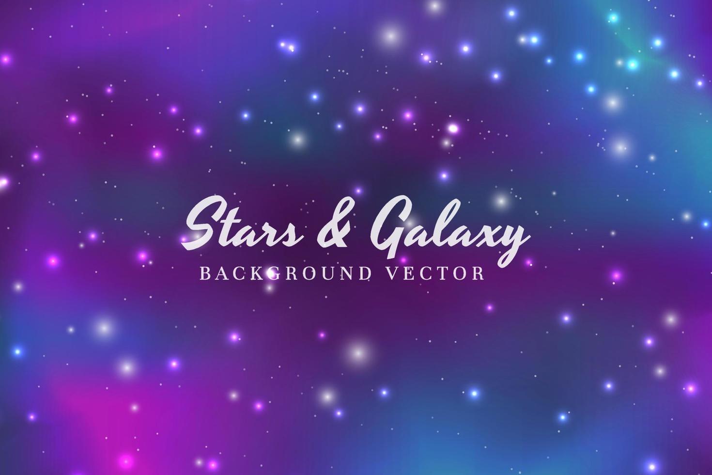 Abstract galaxy starry background design vector