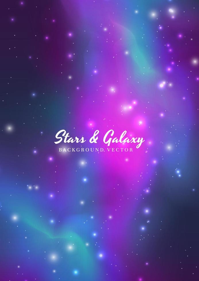Galaxy starry background design vector