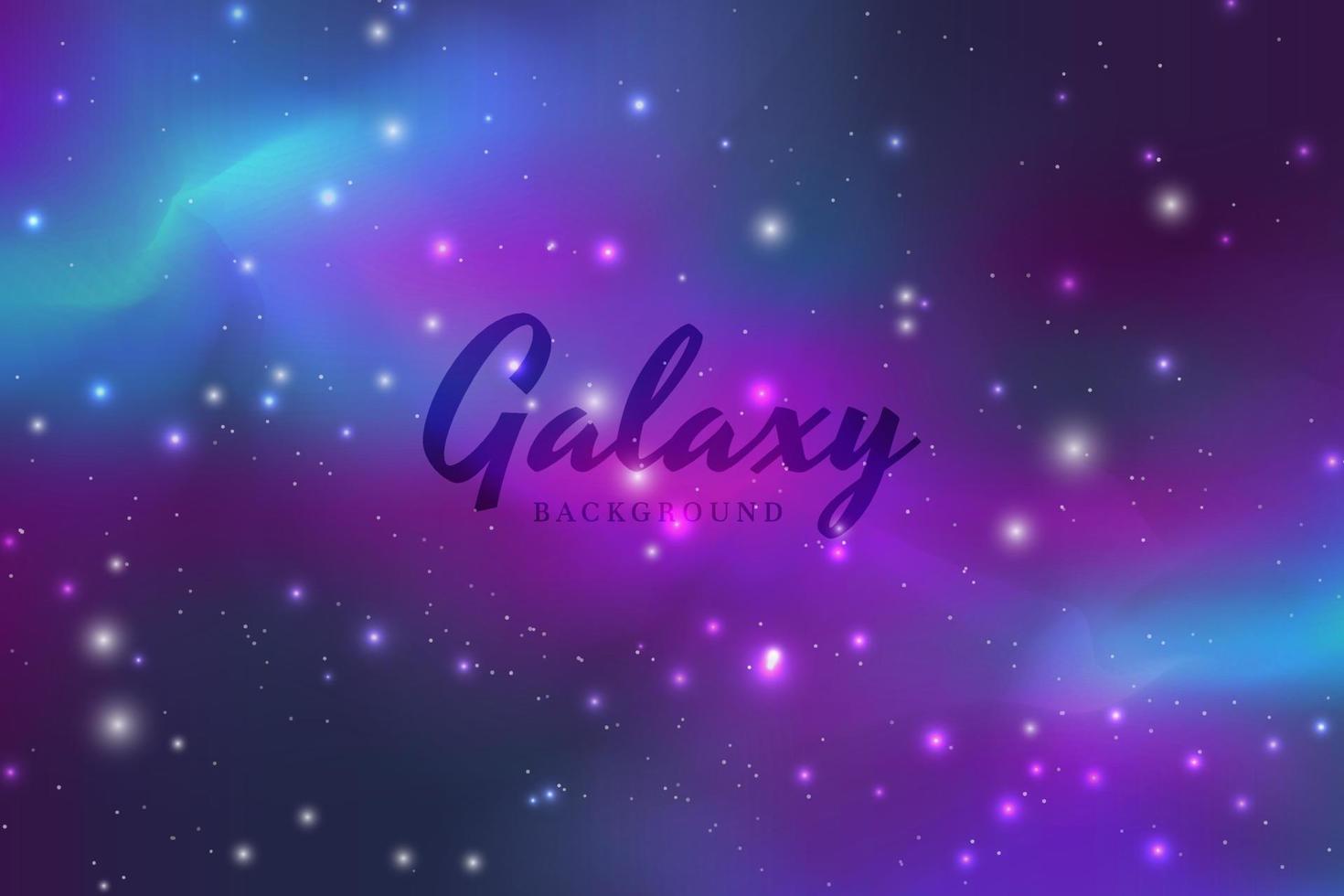 Galaxy starry night sky background design vector