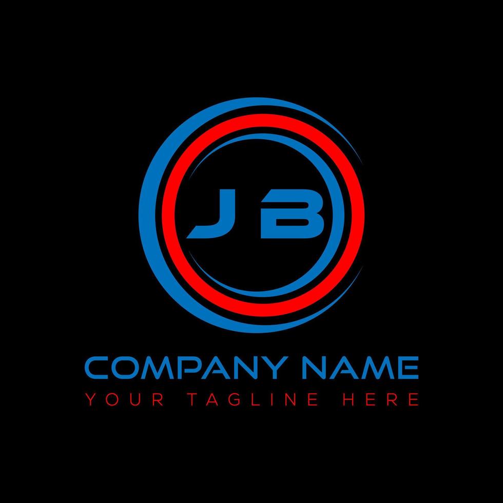 JB letter logo creative design. JB unique design. vector