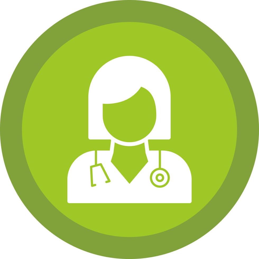 Female Doctor Vector Icon Design