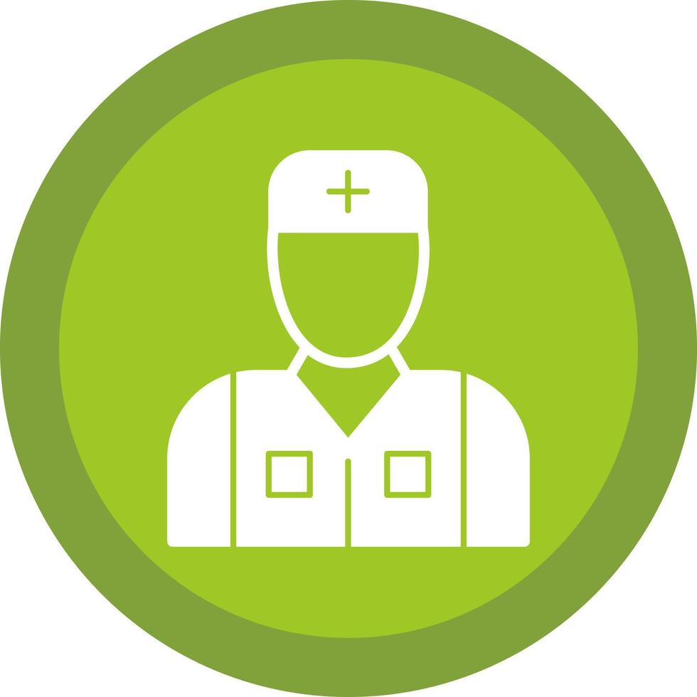 Male Patient Vector Icon Design