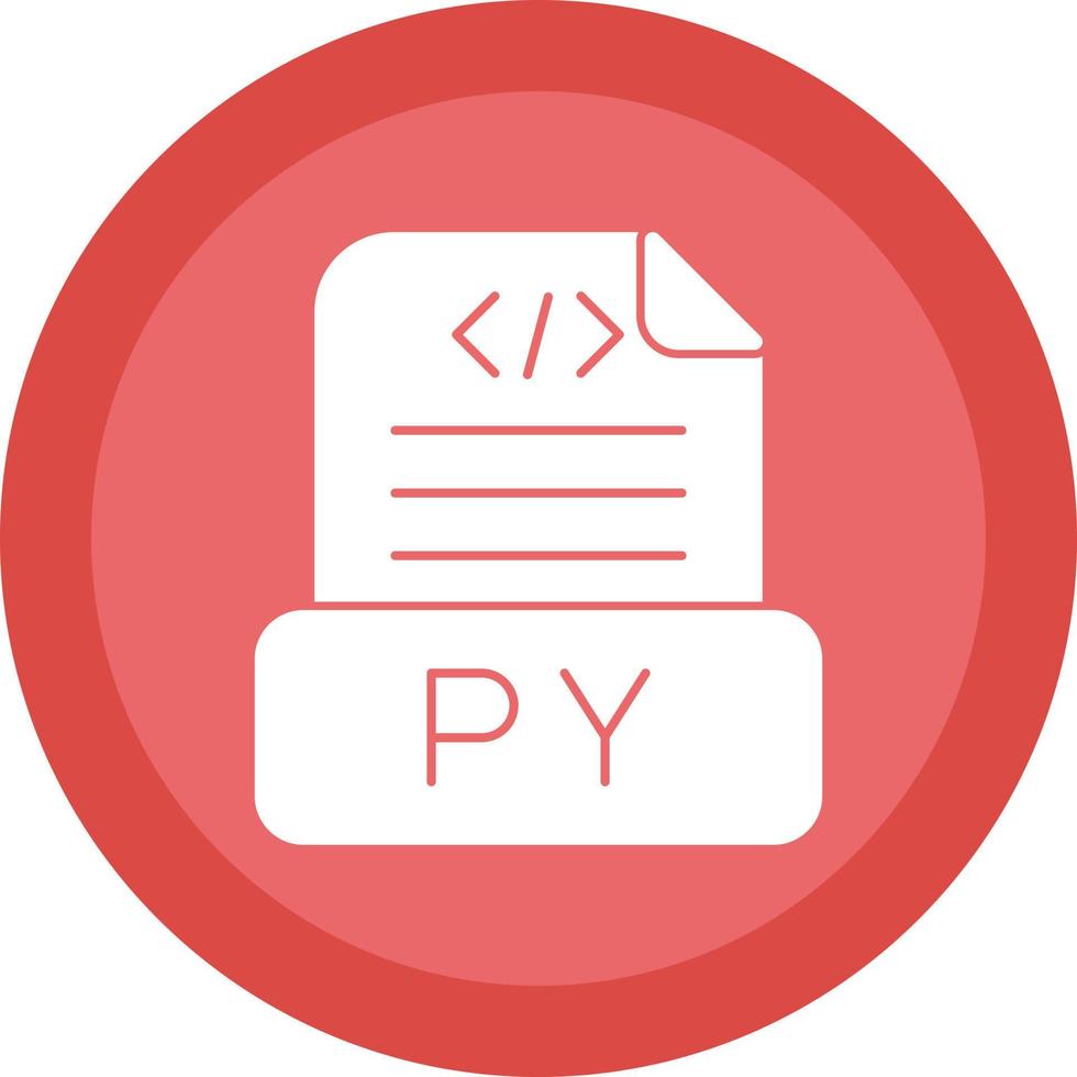 diseño de icono de vector de archivo python