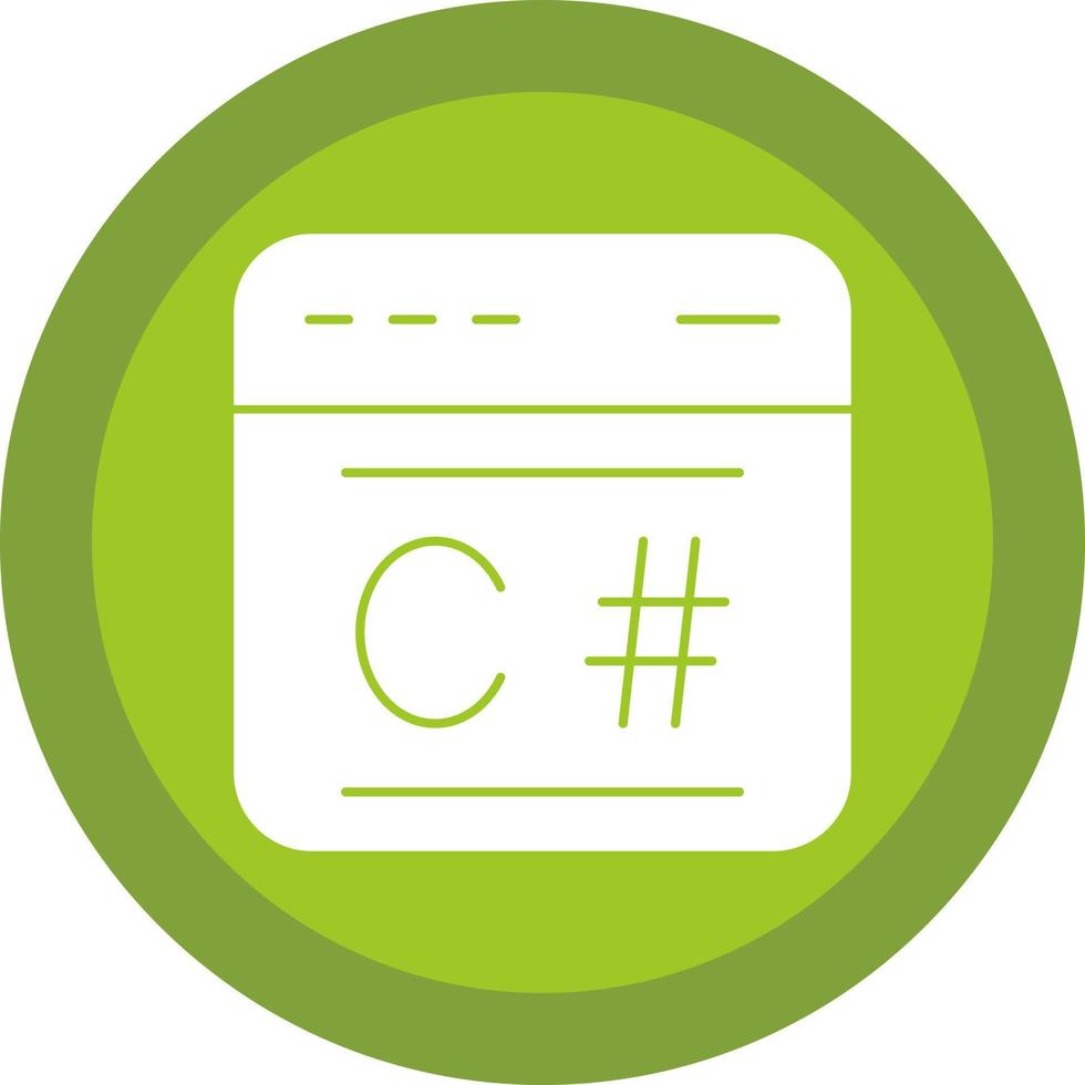 C Sharp Vector Icon Design