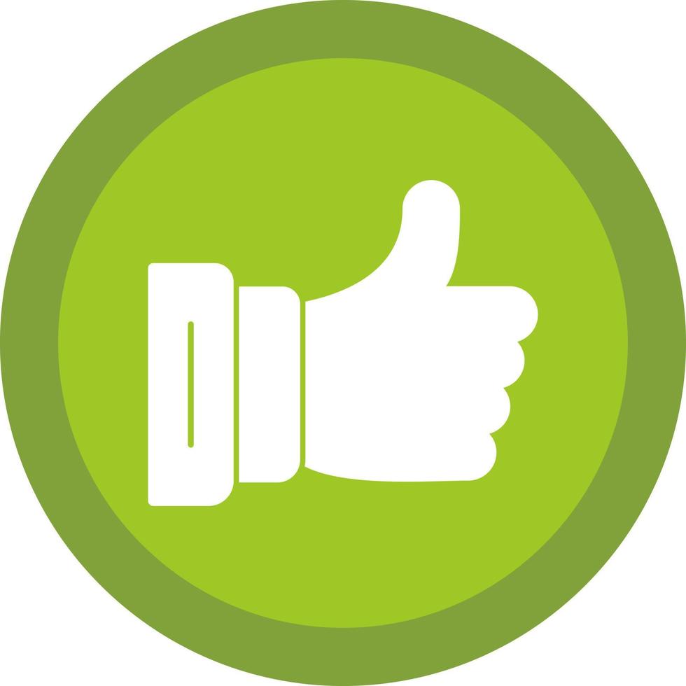 Thumbs Up Vector Icon Design