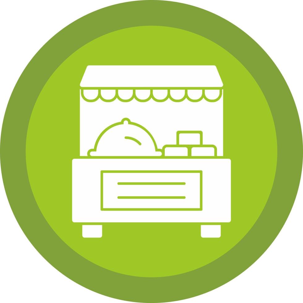 Food Stand Vector Icon Design