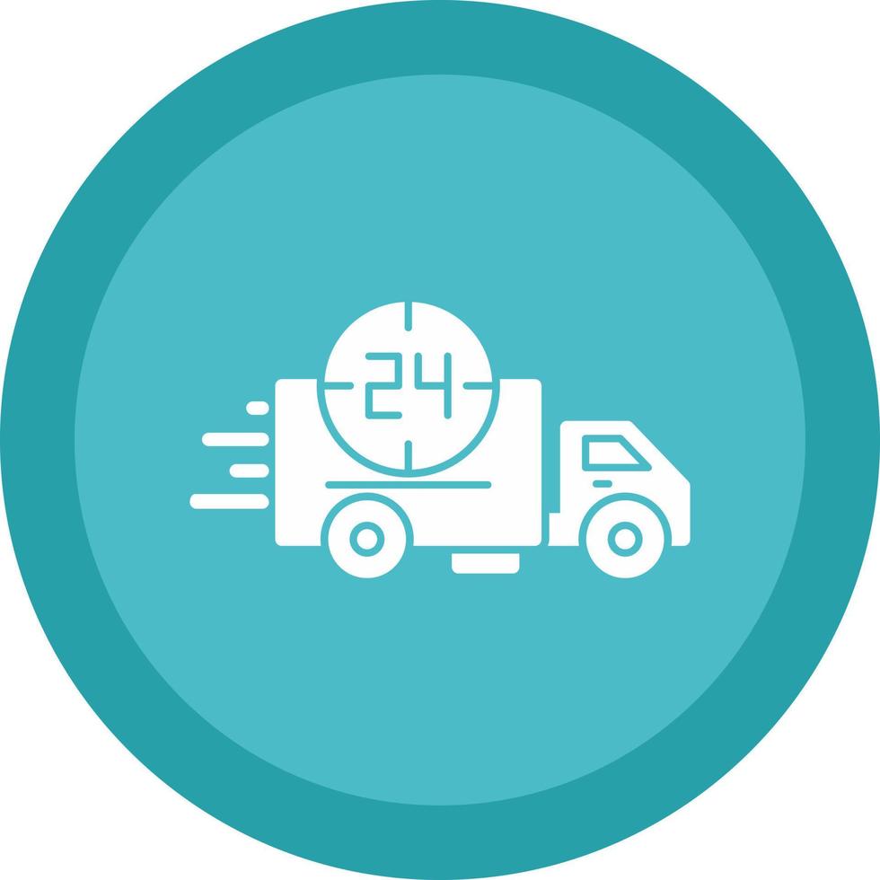 24 Hours Delivery Vector Icon Design