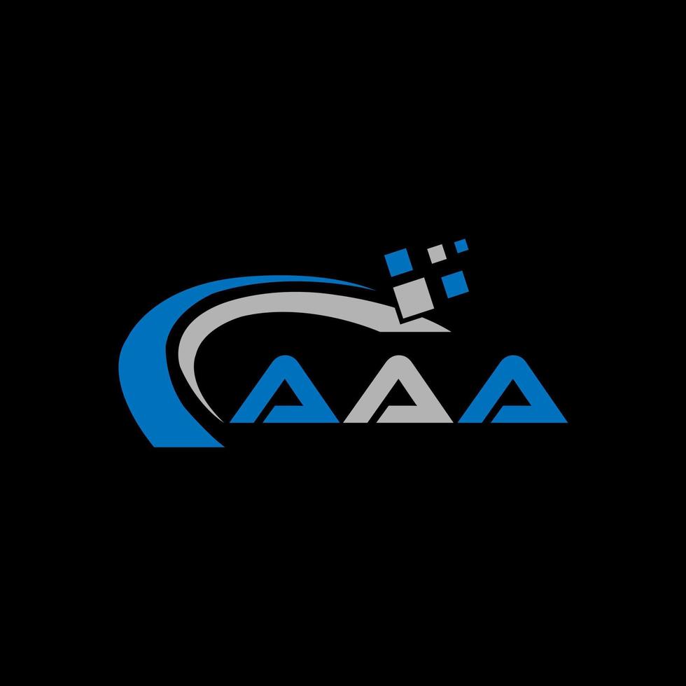AAA letter logo creative design. AAA unique design. vector