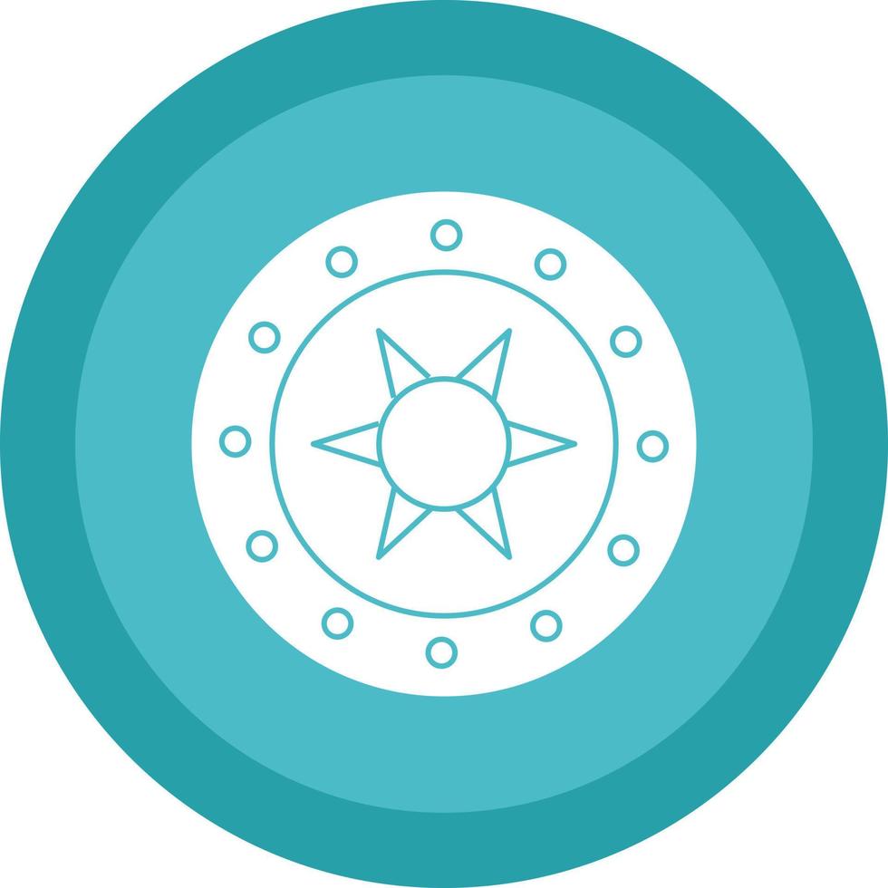 Steel Shield Vector Icon Design