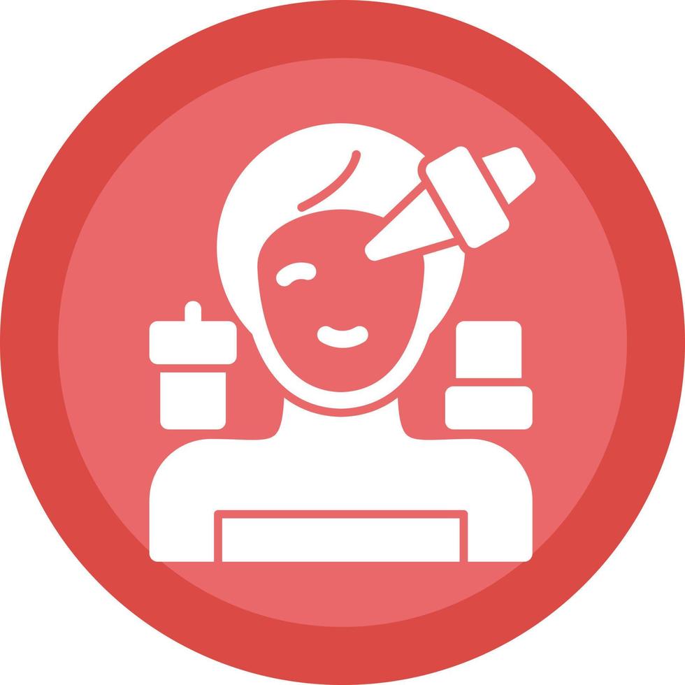 Spa Eye Treatment Vector Icon Design