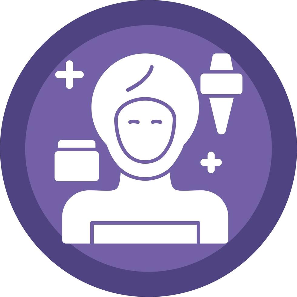 Facial Treatment Vector Icon Design