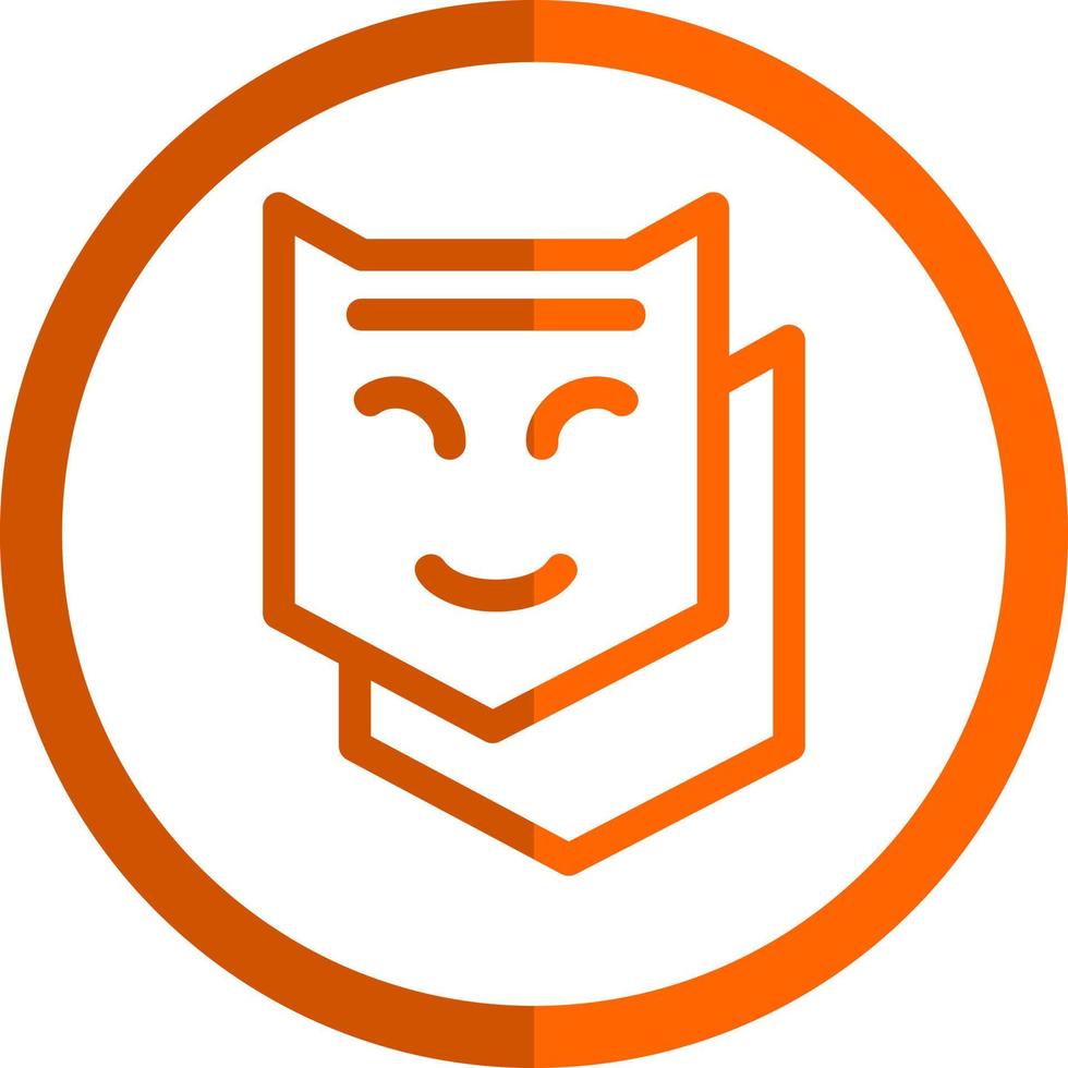 Theatre Mask Vector Icon Design