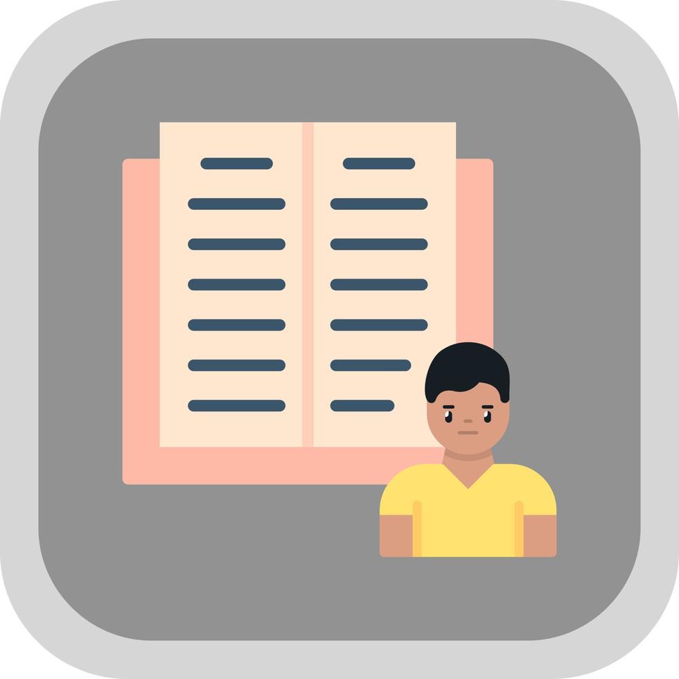 Diary Study Vector Icon Design