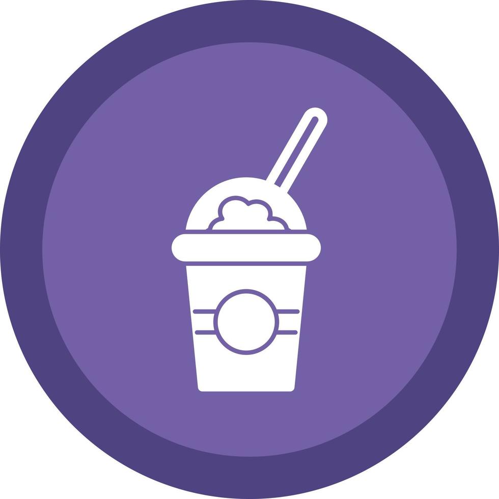 Milkshake Vector Icon Design