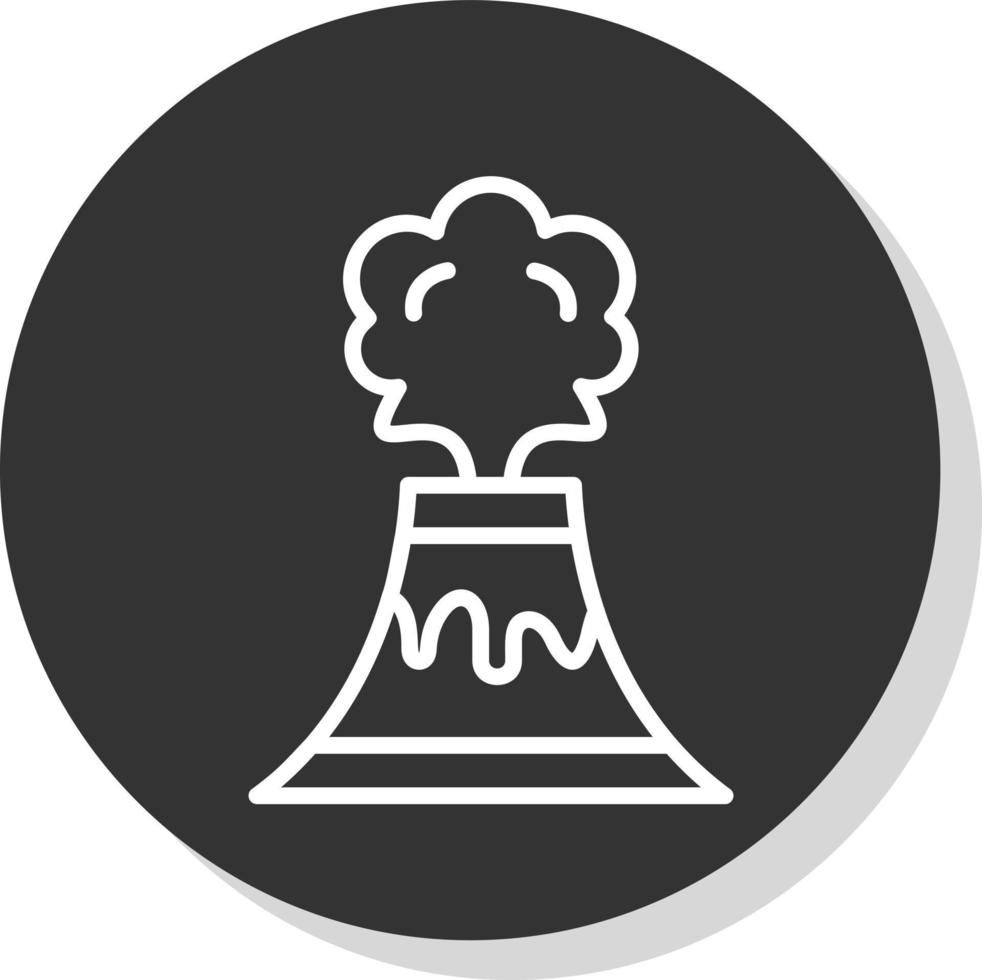 Volcano Vector Icon Design