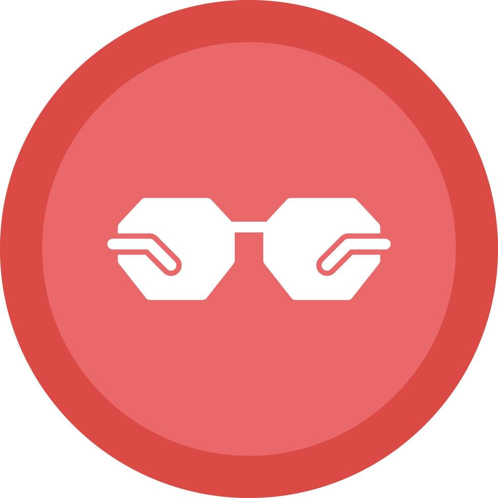 Eyeglasses Vector Icon Design