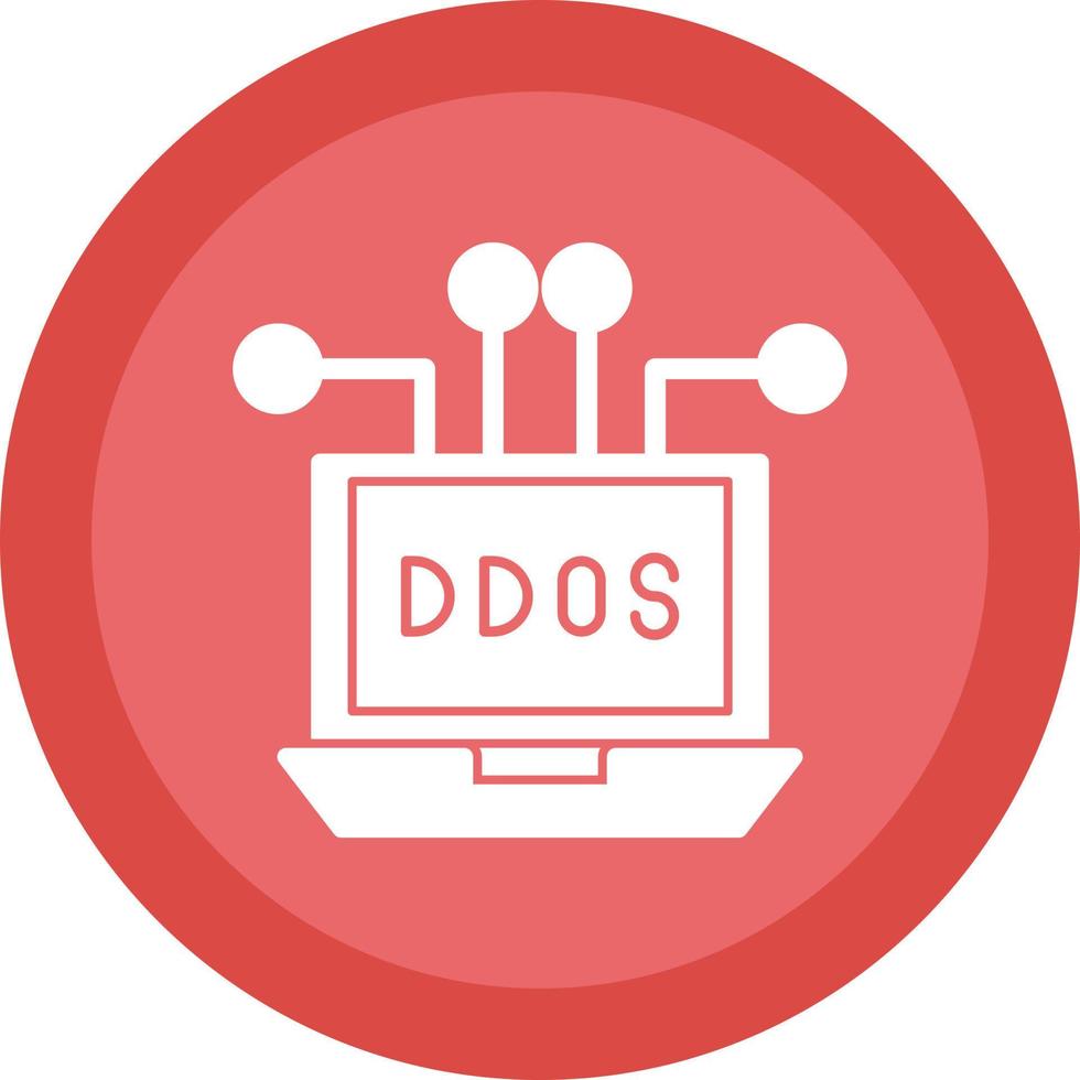 diseño de icono de vector de ddos